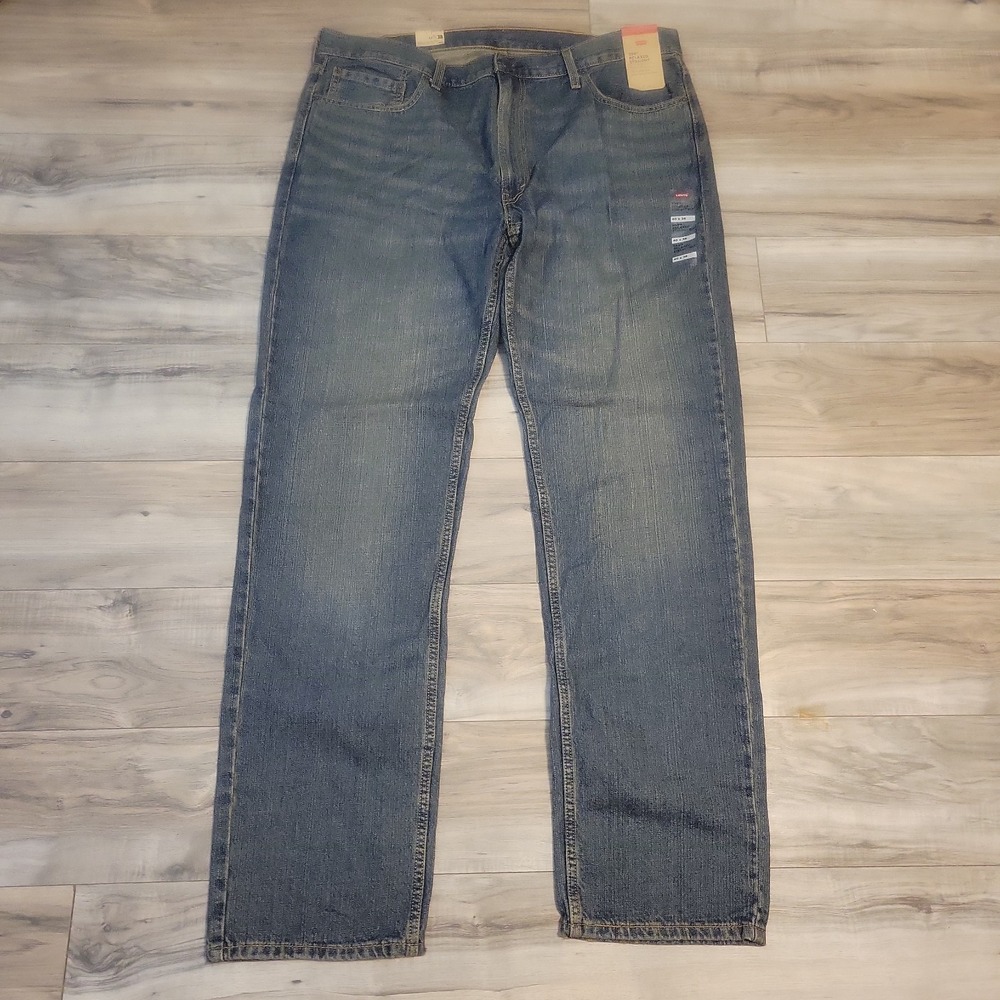 Levi's 559 Relaxed Straight Jeans Mens 40x36 Blue Stretch Denim New